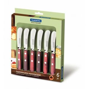 Espátula Polywood Inox 6 Peças - Tramontina