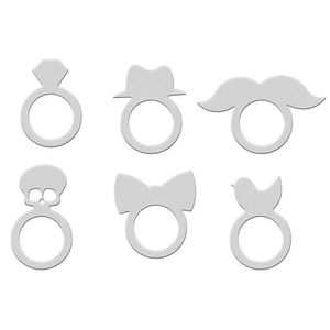 Conjunto de argolas para guardanapo aço inox 6 peças - Tramontina