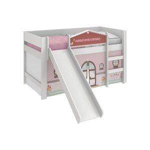 Cama Minha Doce Casinha com Escorregador e Mini Cabana - Pura Magia