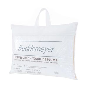 Travesseiro King Size Toque De Pluma 100% Algodão - Buddemeyer