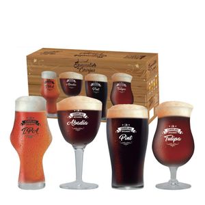 Conjunto de Taça para Cerveja Beer Sommelier Escuras - Ruvolo
