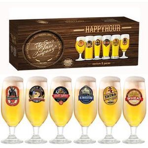 Taça Cerveja 6 Peças Barcelona Happy Hour 325ml - Ruvolo