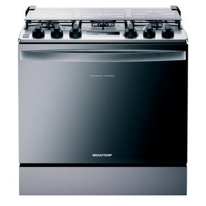 Fogão de Embutir Inox 5 Bocas com Turbo Chama - Brastemp
