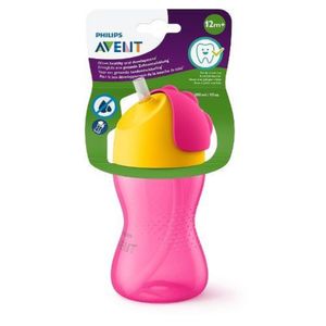 Copo Dinossauro com Canudo Curvado 300 ml - Avent