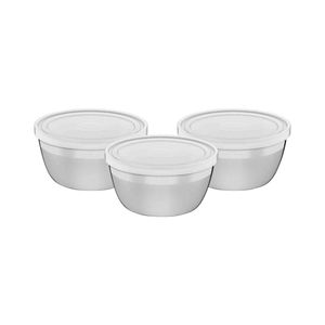 Jogo de Potes Freezinox em Aço Inox 3 Peças 300ml - Tramontina