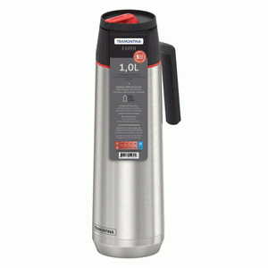 Garrafa Térmica Exata em Aço Inox com Ampola de aço 1 L - Tramontina