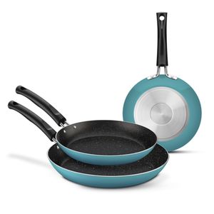 Jogo de Frigideiras Antiaderente e Externo em Silicone 3 Peças - Tramontina