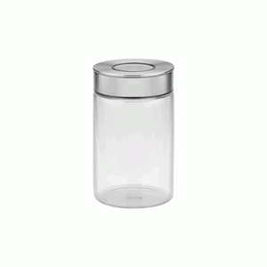 Pote de Vidro Purezza Incolor e Tampa de Aço Inox 1 Litro - Tramontina
