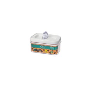 Pote Hermético de Acrílico Retangular 600ml Jasmim - Oxford
