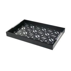 Bandeja de Madeira com Vidro Geo - Woodart