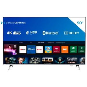 Smart TV LED 50" 4K Wi-Fi Bluetooth 50PUG7625/78 - Philips