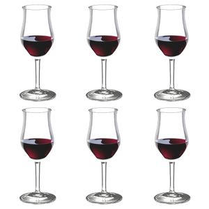 Jogo de Taças em Cristal 180ml para Vinho do Porto 6 Peças - Strauss