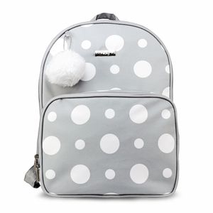 Mochila Maternidade Pompom Cinza - Hug