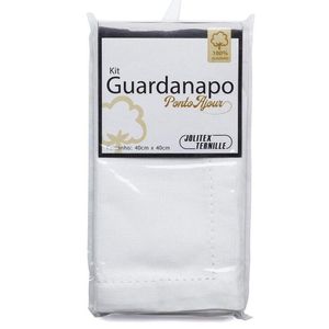 Kit Guardanapos de Tecido 2 Peças Ponto Ajour - Jolitex