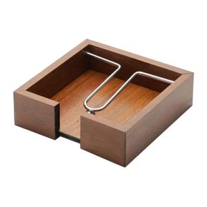 Porta Guardanapos de Madeira com Aramado 15x5cm - Woodart