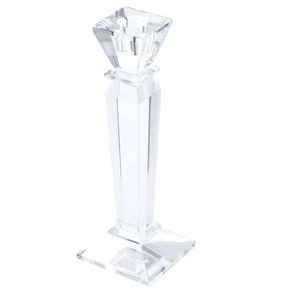 Castiçal em Vidro Óptico Round Design - Prestige
