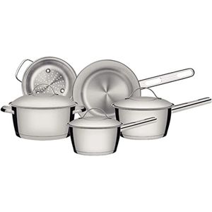 Jogo de Panelas Aço Inox com Fundo Triplo 5 Peças - Tramontina