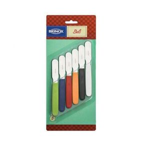 Jogo de Espátulas para Manteiga/Patê 6 Peças Beli - Brinox