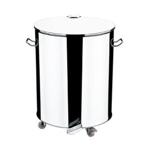 Lixeira com Roda e Pedal 11L  Dercorline  - Brinox