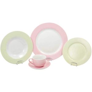 Jogo de Jantar e Chá Porcelana Bone China 20 Peças - Next