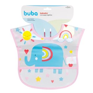 Babador Impermeável com Bolso Arco Íris - Buba