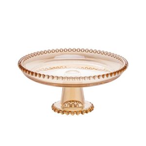 Prato para Bolo em Cristal com Pé Pearl - Wolff