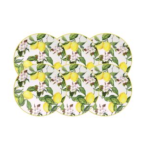 Jogo de Pratos para Sobremesa 06 Peças Carmen 21 cm - Tramontina