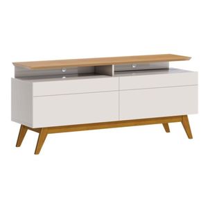 Rack Classic II 2 Gavetas Off White/ Nature 146 cm - Imcal
