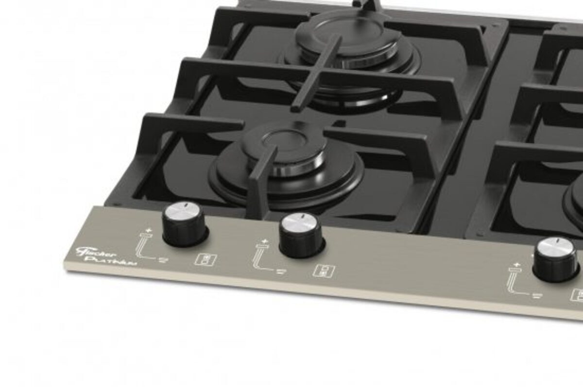 Fogão Cooktop 4 Bocas Platinum Fischer Fretta Home