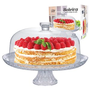 Boleira de Vidro Home Special com Tampa e Pé - Ruvolo