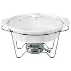 Rechaud Oval com Queimador em Porcelana - Dynasty