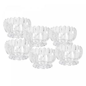 Conjunto de Bowls em Cristal Geneva 6 Peças 11cm x 7cm - Wolff