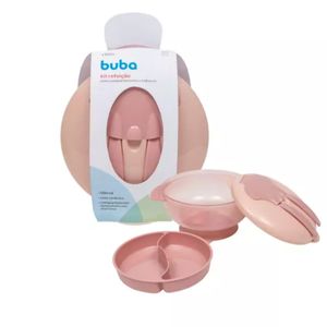 Kit Refeição com Compartimento e Talheres (6M+) - Buba
