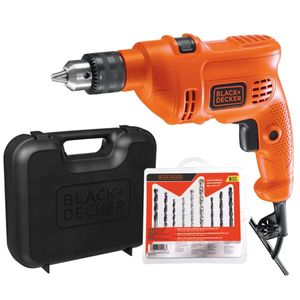 Kit Furadeira de Impacto 3/8 560W com Maleta e 9 Brocas - Black & Decker
