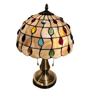 Abajur de Mesa Tiffany Vitral 46x30cm - Frontier