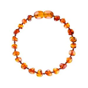 Pulseira de Âmbar Baroque Cognac 14cm - Bugababy