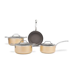 Jogo de Panelas Life Coast com Fundo de Indução Ceramic 4 Peças - Brinox