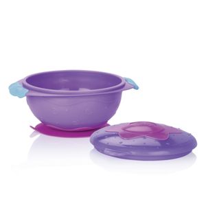 Tigela Divertida Infantil com Tampa e Ventosa 300ml - Cajovil