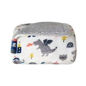 Cobertor Kids Donna Plush 127x152cm Sherpa Cavaleiro - Laço Bebe