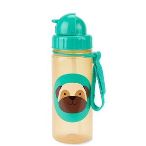 Garrafa Flip Skip Hop Zoo Cachorro Pug 385ml - Bup Baby