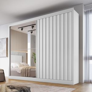 Guarda Roupa Atlanta de Casal 2 Portas de Correr MDF - Europa Móveis