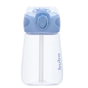 Garrafinha Transparente com Canudo Tritan 360ml - Buba