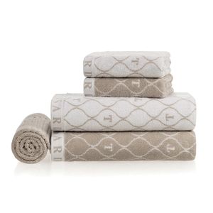 Jogo de Banho 5 Peças Jacquard Fio Tinto Speciale - Trussardi