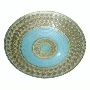 Centro de Mesa Zagros Decorativo 33cm em Vidro - Jolitex
