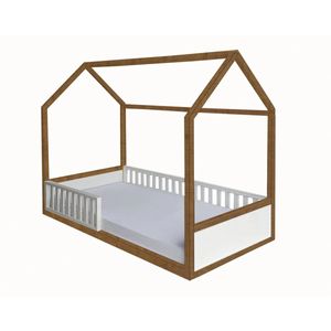 Cama Infantil Montessori 4 em 1 Casinha Madeira - Puppi Mobile