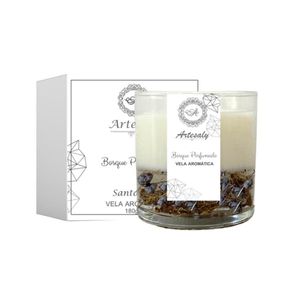 Vela Aromática Bosque Perfumado Santorini - Artesaly