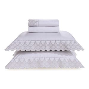 Jogo de Cama Queen 4 Peças 200 Fios 100% Algodão Villaggi - Trussardi