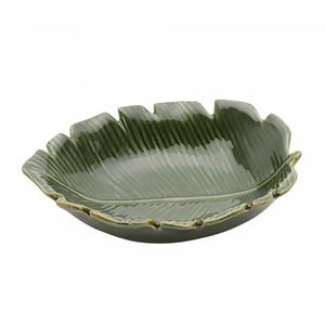 Folha Decorativa de Cerâmica Banana Leaf 16cm - Lyor
