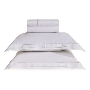 Jogo de Cama Queen 4 Peças Doppio 100% Algodão 300 Fios - Trussardi