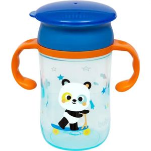 Copo de Treinamento 360° Bubazoo Panda 300ml (12m+) - Buba